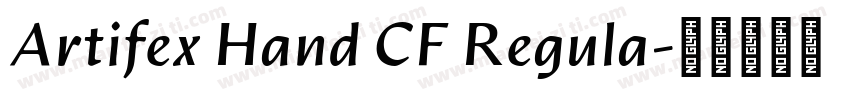 Artifex Hand CF Regula字体转换